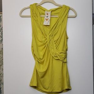 Anthropologie yellow  tank top, like new